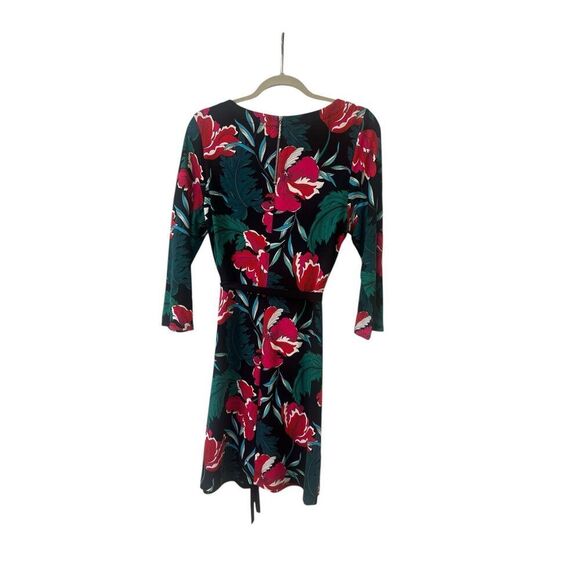 Tommy Bahama Darcy Blooms mini dress black floral sz Medium - Picture 2 of 3
